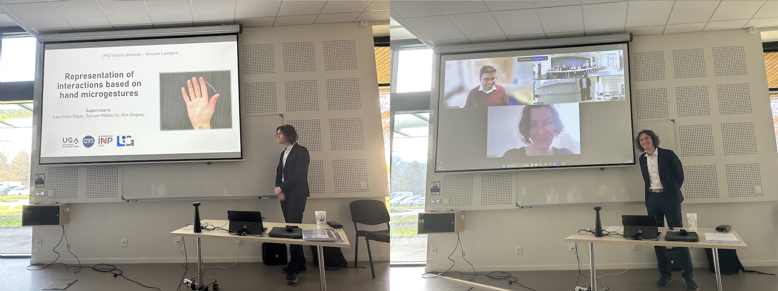 Vincent before and after being a PhD - Congrats